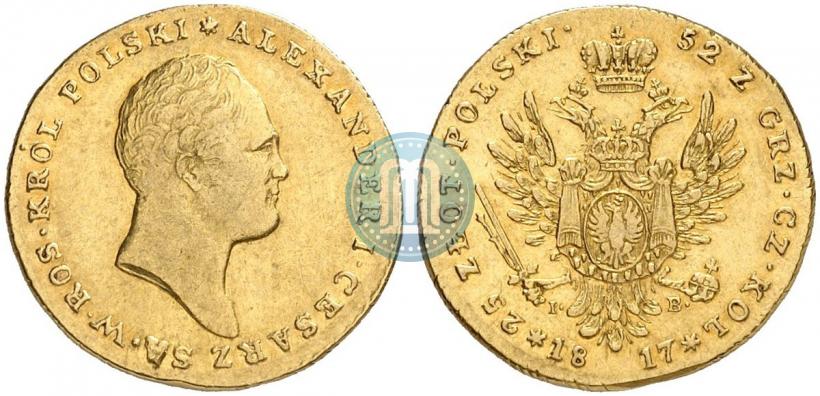Picture 25 złotych 1817 year IB 