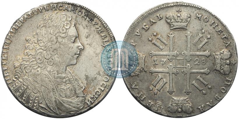 Фото 1 рубль 1728 года  "Тип 1728"