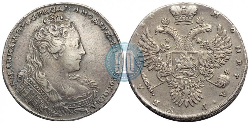 Фото 1 рубль 1730 года  