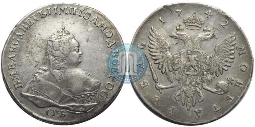 Picture 1 rouble 1742 year СПБ 