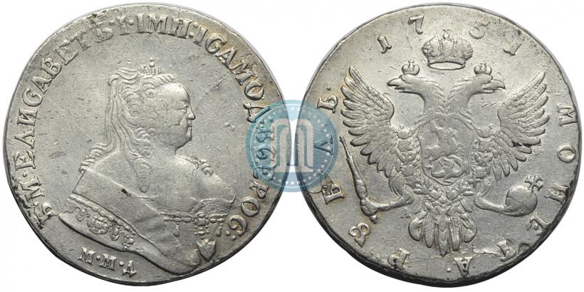 Picture 1 rouble 1751 year ММД 