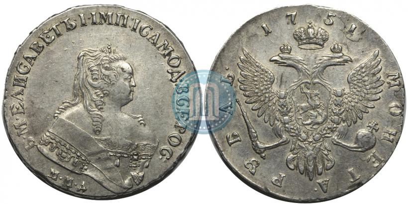 Picture 1 rouble 1751 year ММД-А 