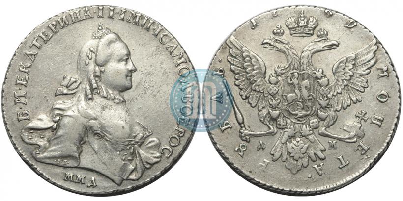 Фото 1 рубль 1762 года ММД-ДМ 