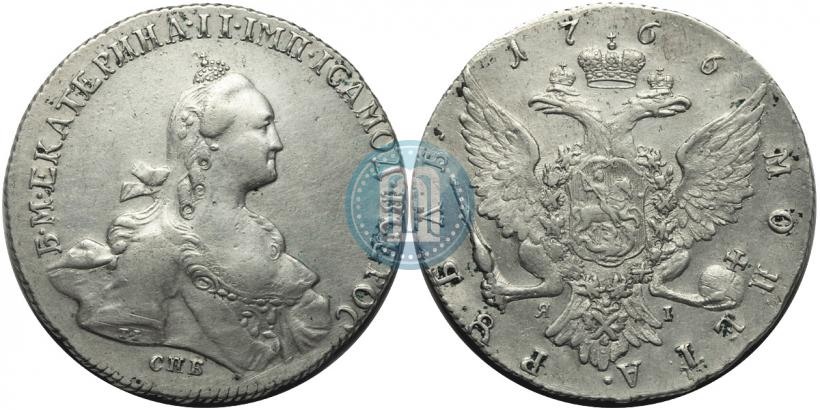 Фото 1 рубль 1764 года СПБ-СА 