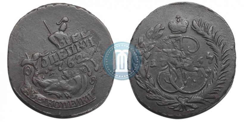 Фото 2 копейки 1767 года ММ 