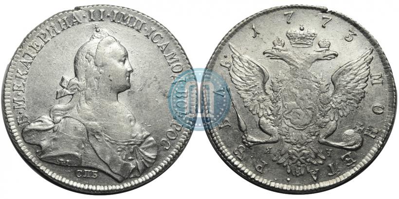 Фото 1 рубль 1773 года СПБ-ЯЧ-Т.I. 