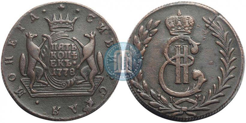 Picture 10 kopecks 1776 year КМ 