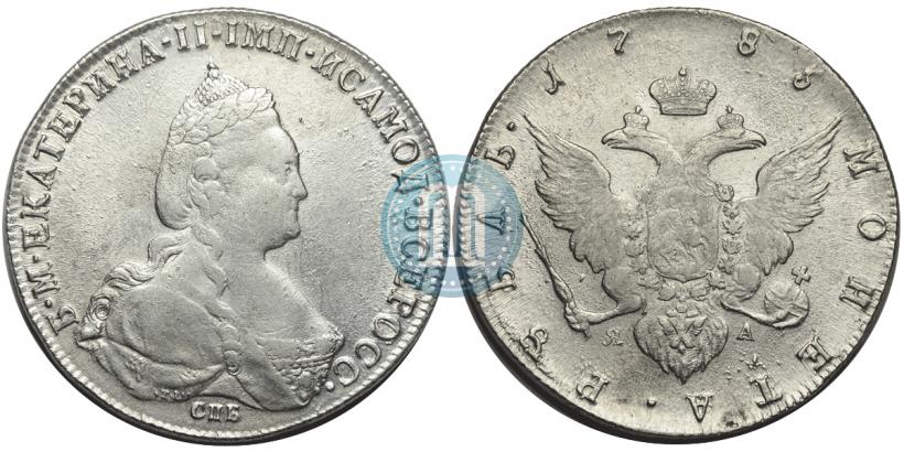 Picture 1 rouble 1785 year СПБ-ЯА 