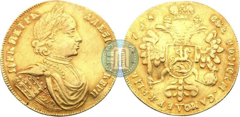 Фото 2 червонца 1714 года  