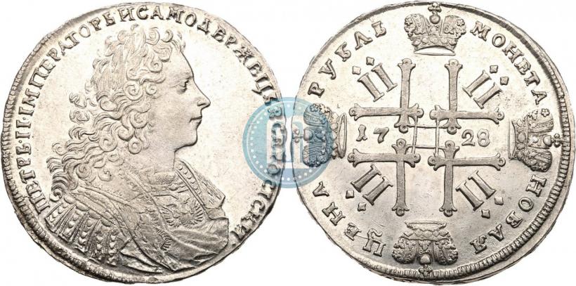 Фото 1 рубль 1728 года  "Тип 1728"