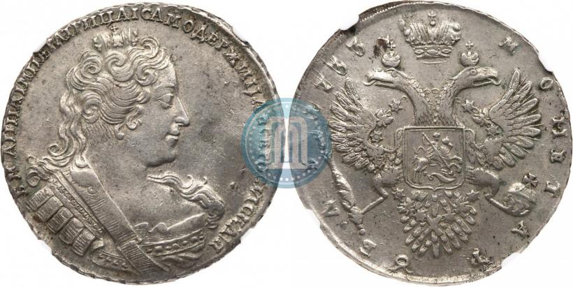 Picture 1 rouble 1733 year  