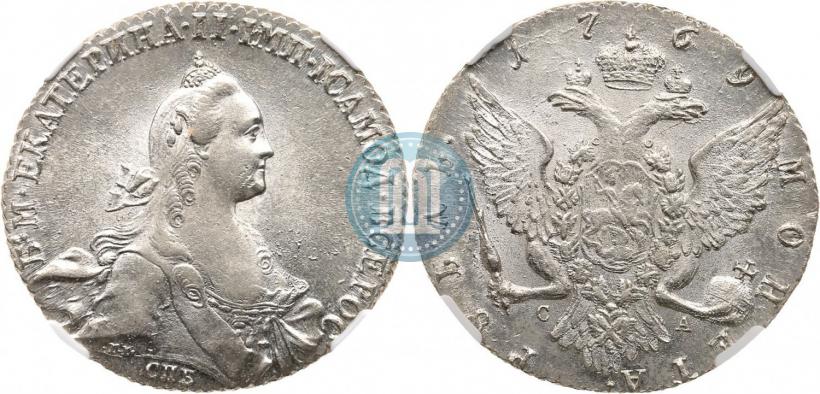 Picture 1 rouble 1769 year СПБ-СА 