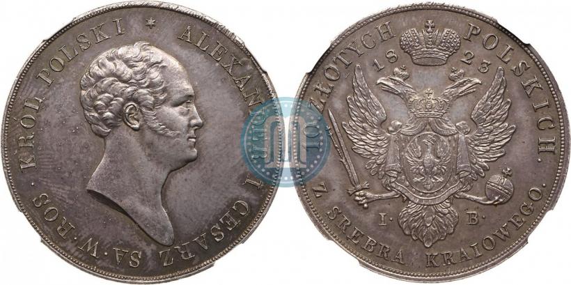Picture 10 złotych 1823 year IB 