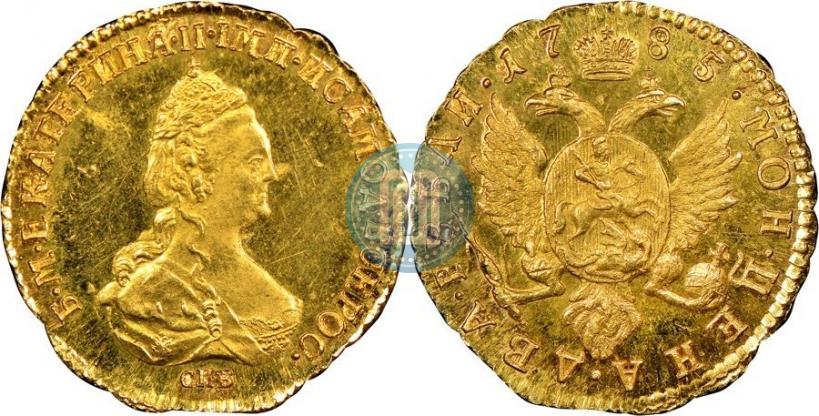 Picture 2 roubles 1785 year СПБ 