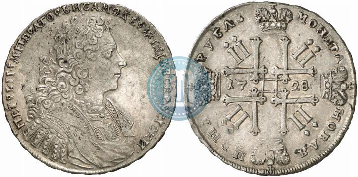 Фото 1 рубль 1728 года  "Тип 1728"