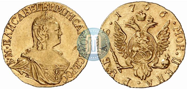 Picture 1 rouble 1756 year  