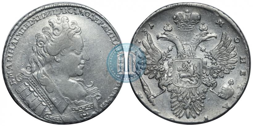 Фото 1 рубль 1731 года  