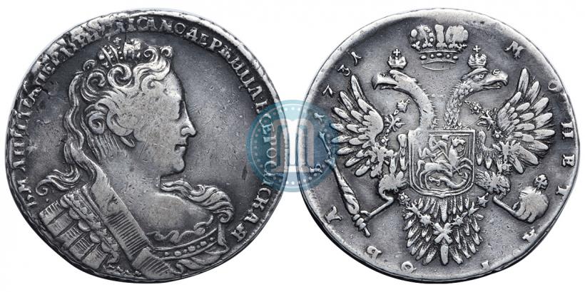 Фото 1 рубль 1731 года  