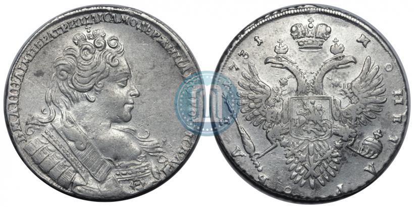 Фото 1 рубль 1731 года  