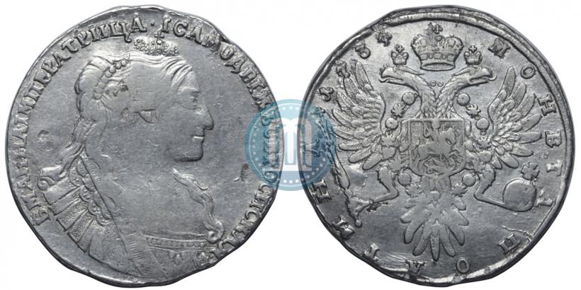 Picture Poltina 1734 year  "Type of 1735"