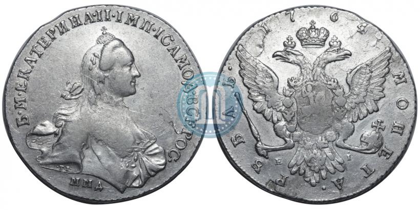 Picture 1 rouble 1764 year ММД-EI 
