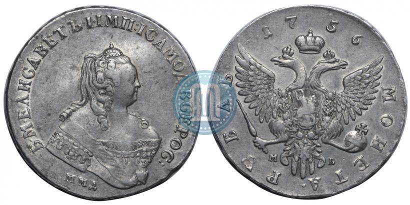 Picture 1 rouble 1756 year ММД-МБ 