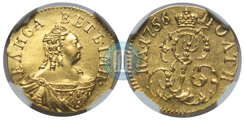 Фото Полтина 1756 года  