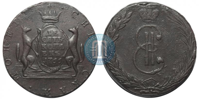 Picture 10 kopecks 1766 year  
