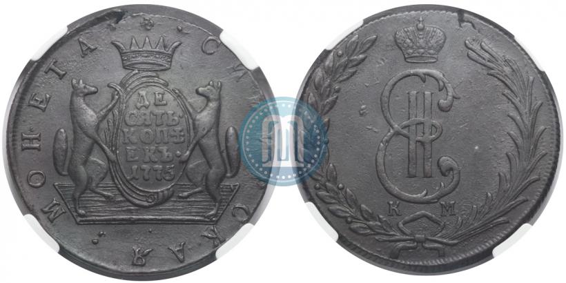 Picture 10 kopecks 1776 year КМ 