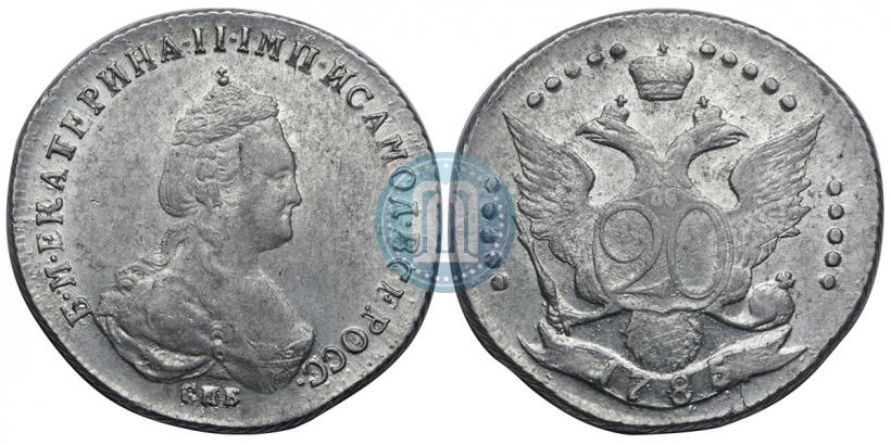 Picture 20 kopecks 1785 year СПБ 
