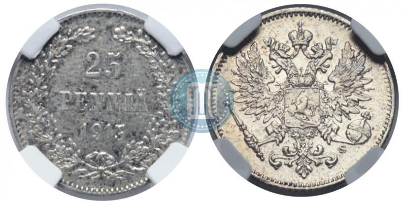 Picture 25 pennia 1913 year S 