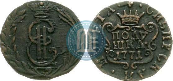 Фото Полушка 1771 года КМ 