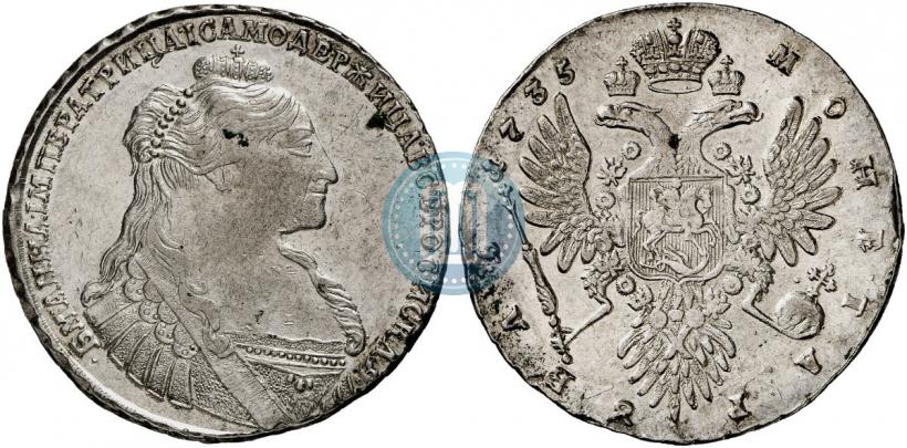 Picture 1 rouble 1735 year  