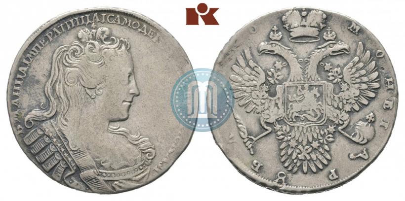 Фото 1 рубль 1730 года  