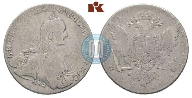 Фото 1 рубль 1767 года ММД-EI 