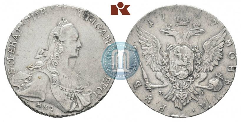 Picture 1 rouble 1767 year ММД-EI 