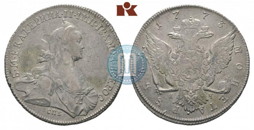 Picture 1 rouble 1773 year СПБ-ЯЧ-Т.I. 