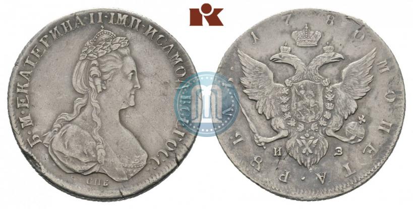 Picture 1 rouble 1780 year СПБ-ИЗ 