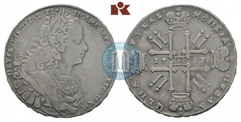 Picture 1 rouble 1727 year  "Moscow type"