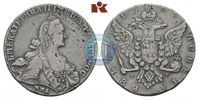 Picture 1 rouble 1768 year ММД-EI 