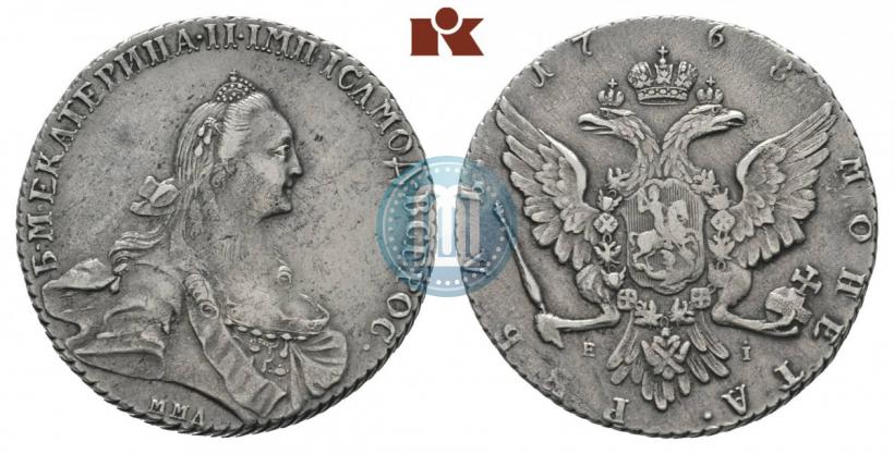 Фото 1 рубль 1768 года ММД-EI 