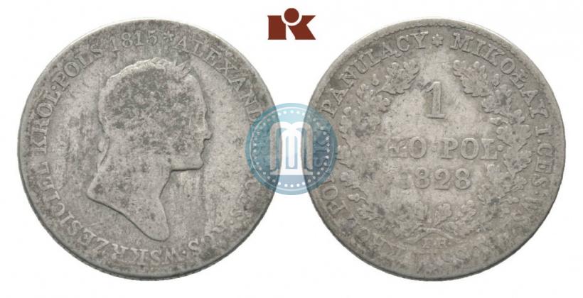 Picture 1 złoty 1828 year FH 
