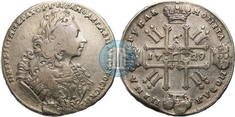 Фото 1 рубль 1729 года  "Тип 1729"