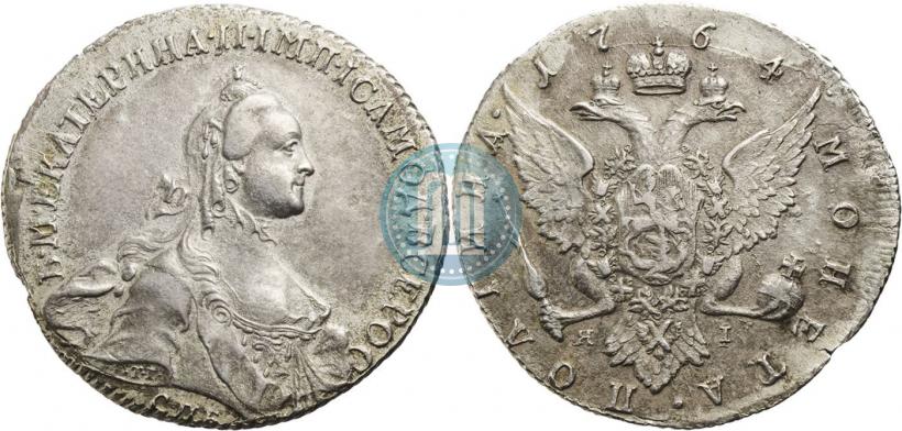 Фото Полтина 1764 года СПБ-ЯI 