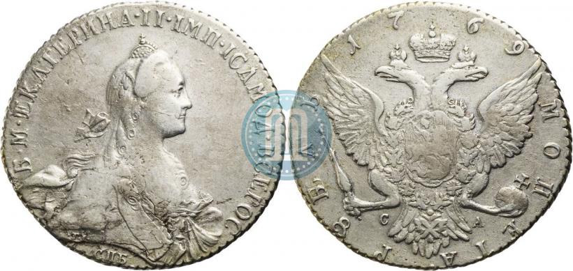 Picture 1 rouble 1769 year СПБ-СА 