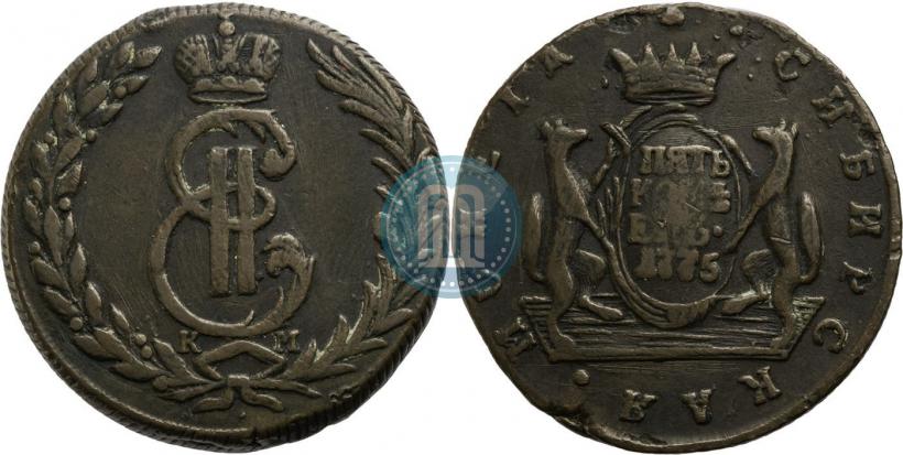 Picture 5 kopecks 1775 year КМ 