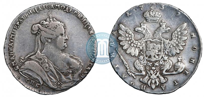 Picture Poltina 1739 year СПБ "Petersburg type"