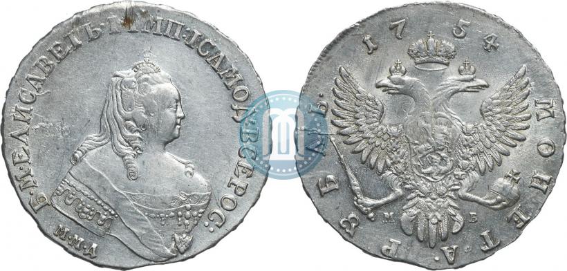 Picture 1 rouble 1754 year ММД-ЕI 