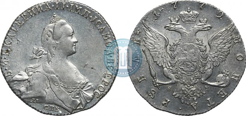 Picture 1 rouble 1772 year СПБ-ЯЧ-Т.I. 