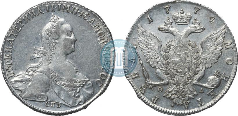 Фото 1 рубль 1774 года СПБ-ФЛ 